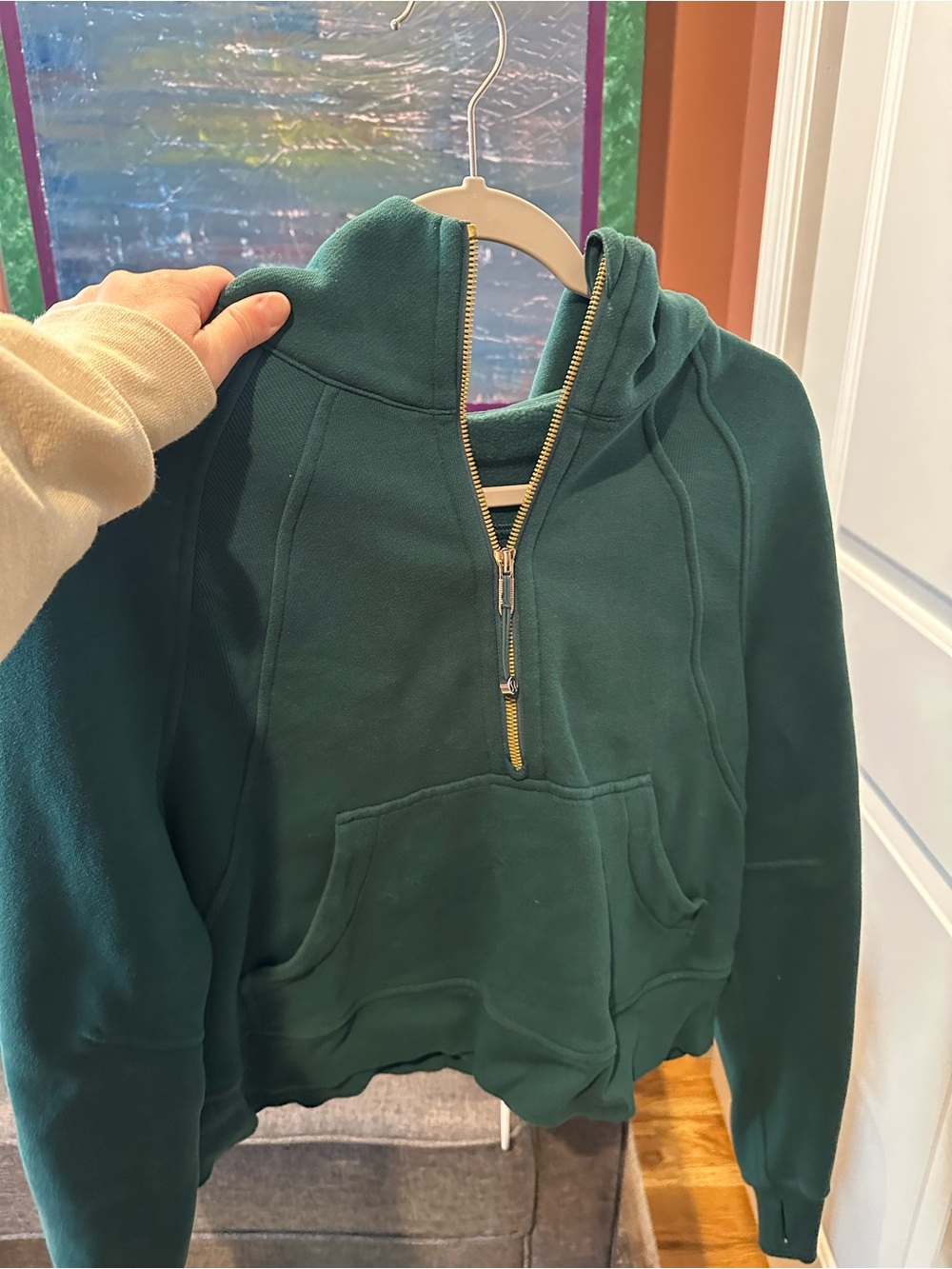 Lululemon half-zip scuba hoodie